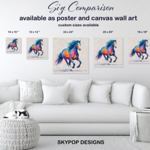 Colorful Horse Art