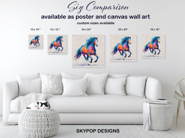 Colorful Horse Art