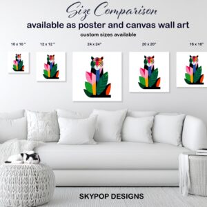 Colorful Tiger Art