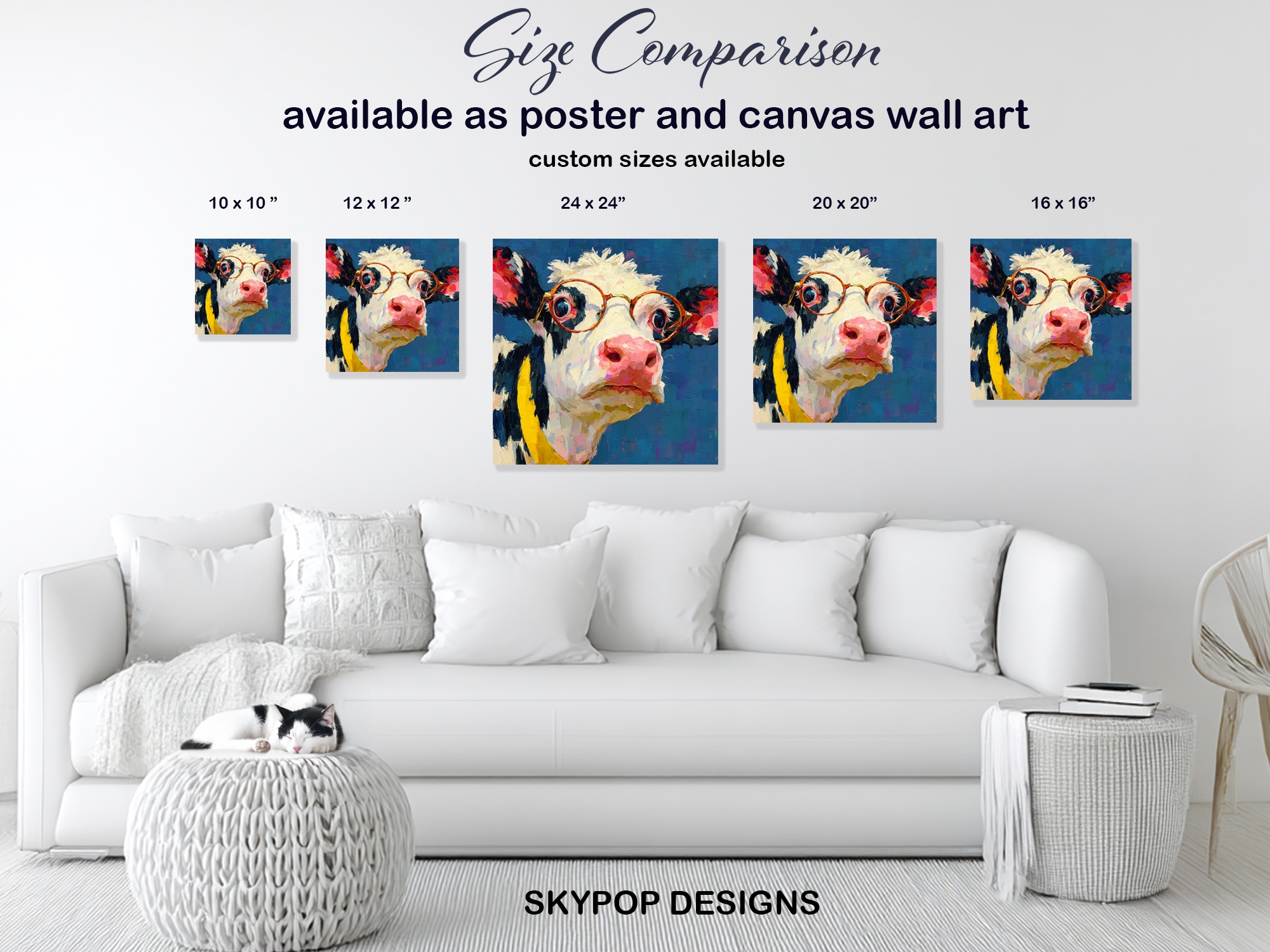 7.jpg Cow with Glasses Art