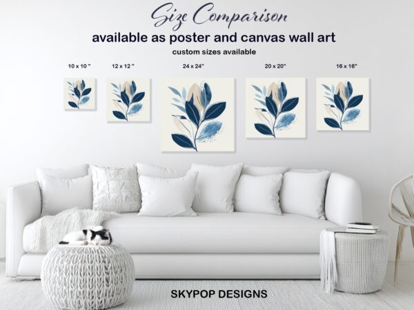 Blue Leaf Art