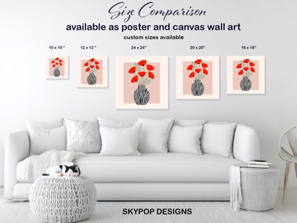 Poppy Vase Art