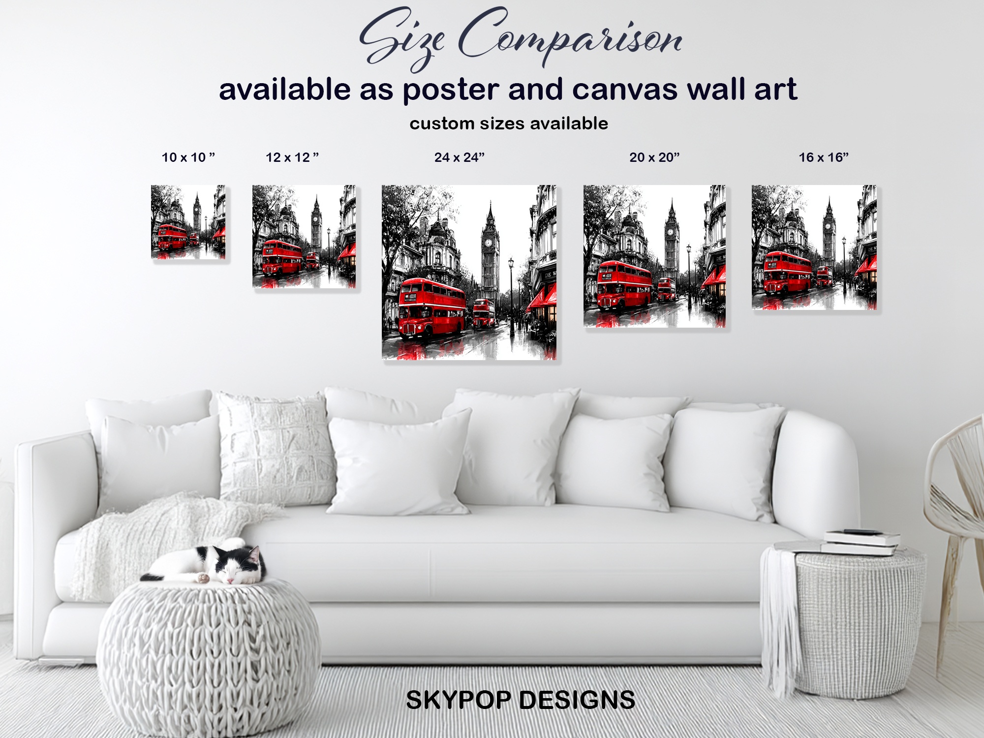 7.jpg London Red Bus Art