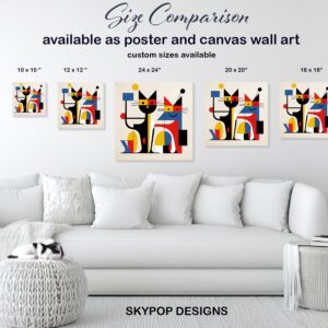 Geometric Cat Art