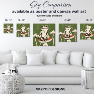Frog Mushroom Art