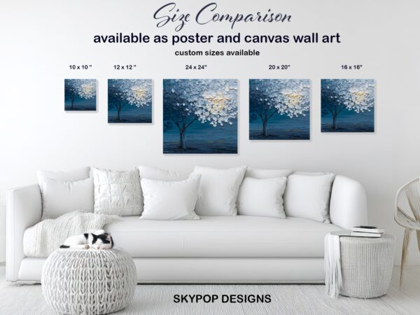 Blue Tree Art