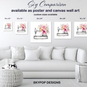 Blooming Sewing Machine Art