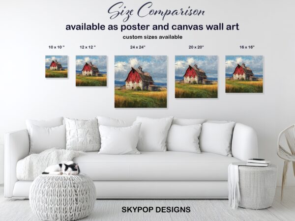 Rustic Red Barn Art
