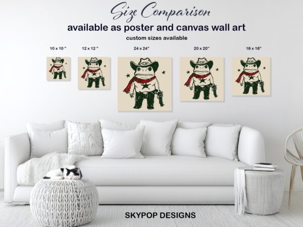 Cowboy Frog Art