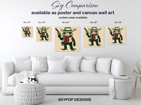 Cowboy Frog Art