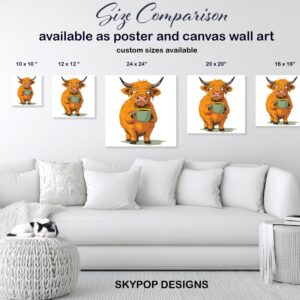 Highland Cow Art