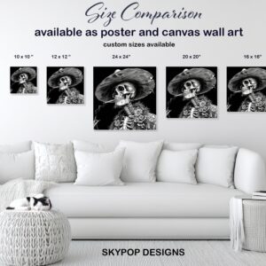 Skull Sombrero Art