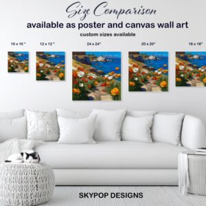Coastal Poppy Paradise Art
