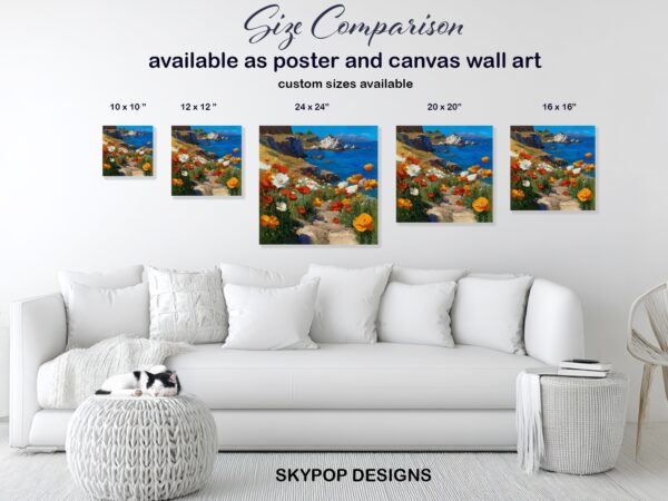 Coastal Poppy Paradise Art