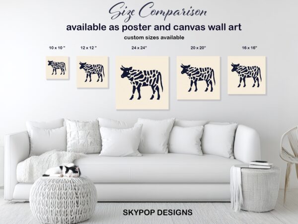 Cow Silhouette Art