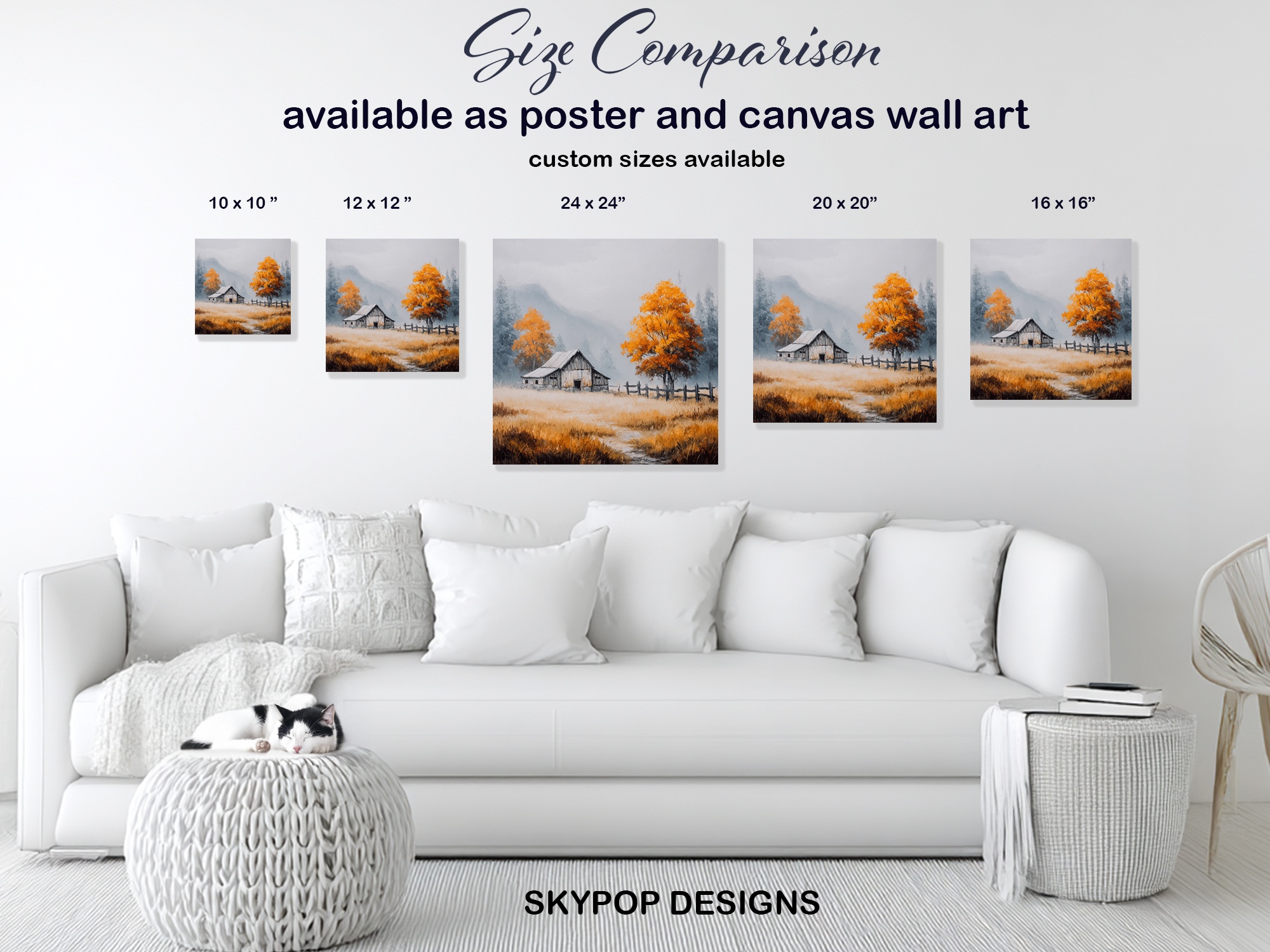 7.jpg Autumn Barn Landscape Art