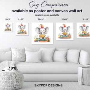 Elephant Reading Art