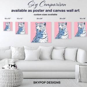 Blue Leopard Art
