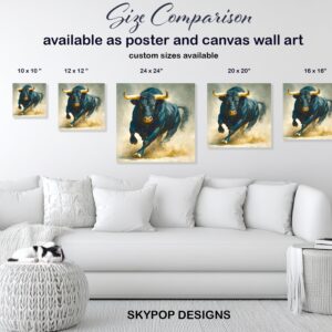 Charging Bull Art