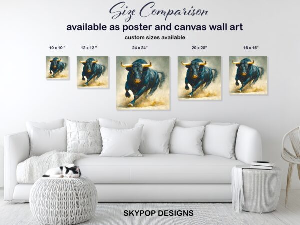 Charging Bull Art