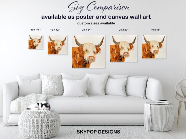 Highland Cow Art