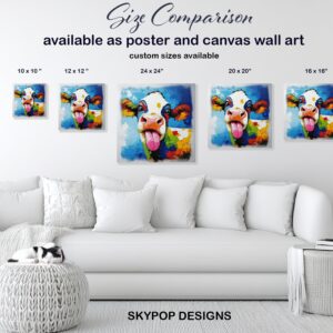 Colorful Cow Art
