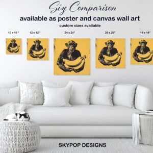 Chimpanzee Banana Art