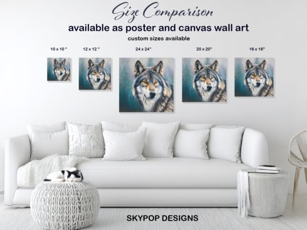 Wolf Portrait Art