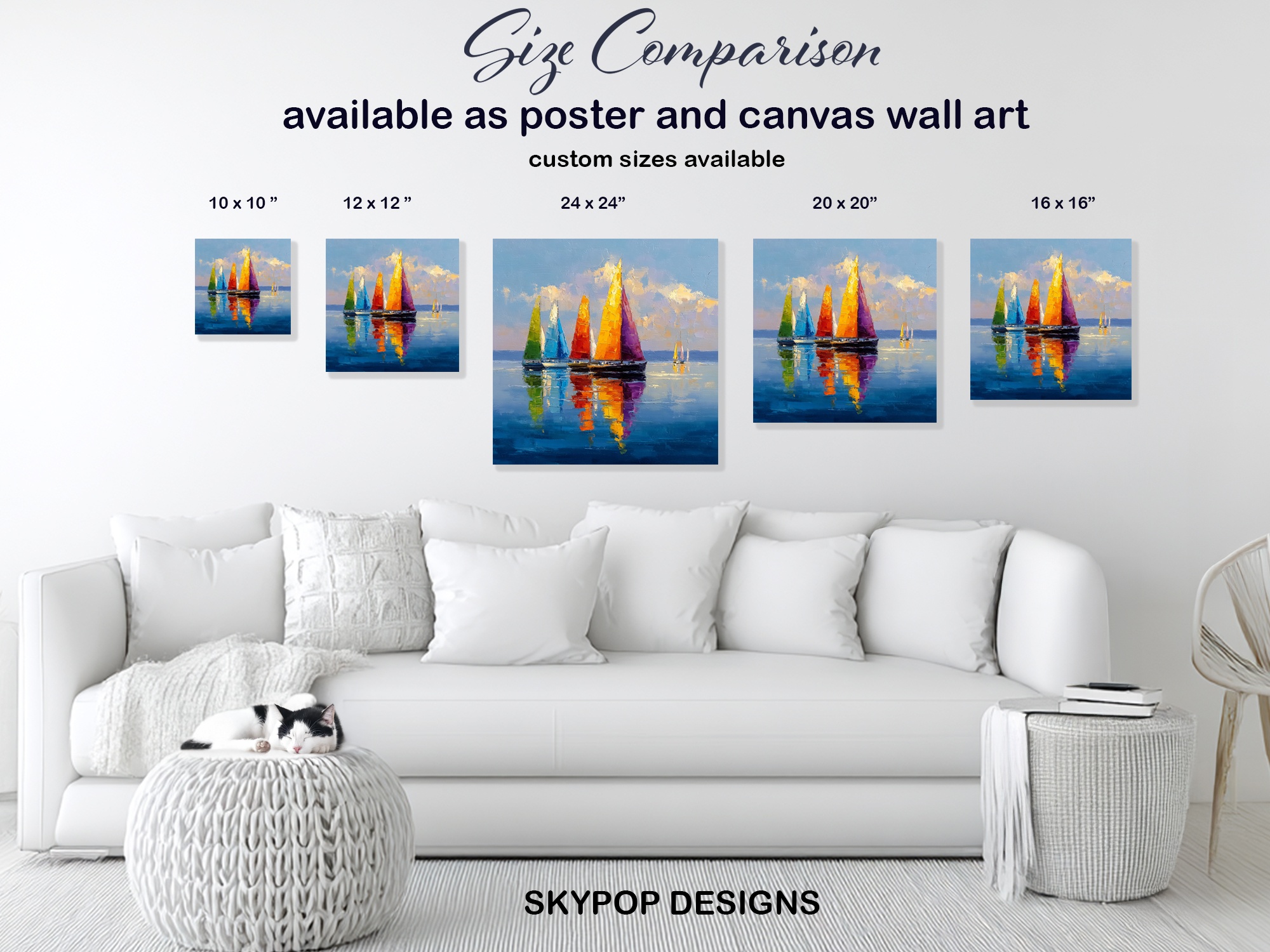 7.jpg Colorful Sailboats Art