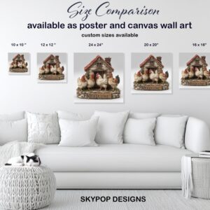 Farmhouse Chicken Welcome Art