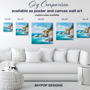 Seagull Lighthouse Art