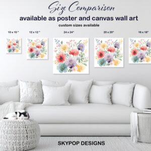 Watercolor Wildflower Art