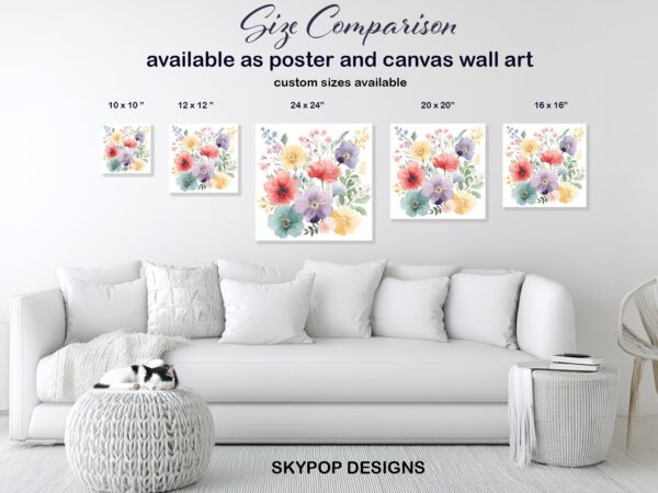 Watercolor Wildflower Art