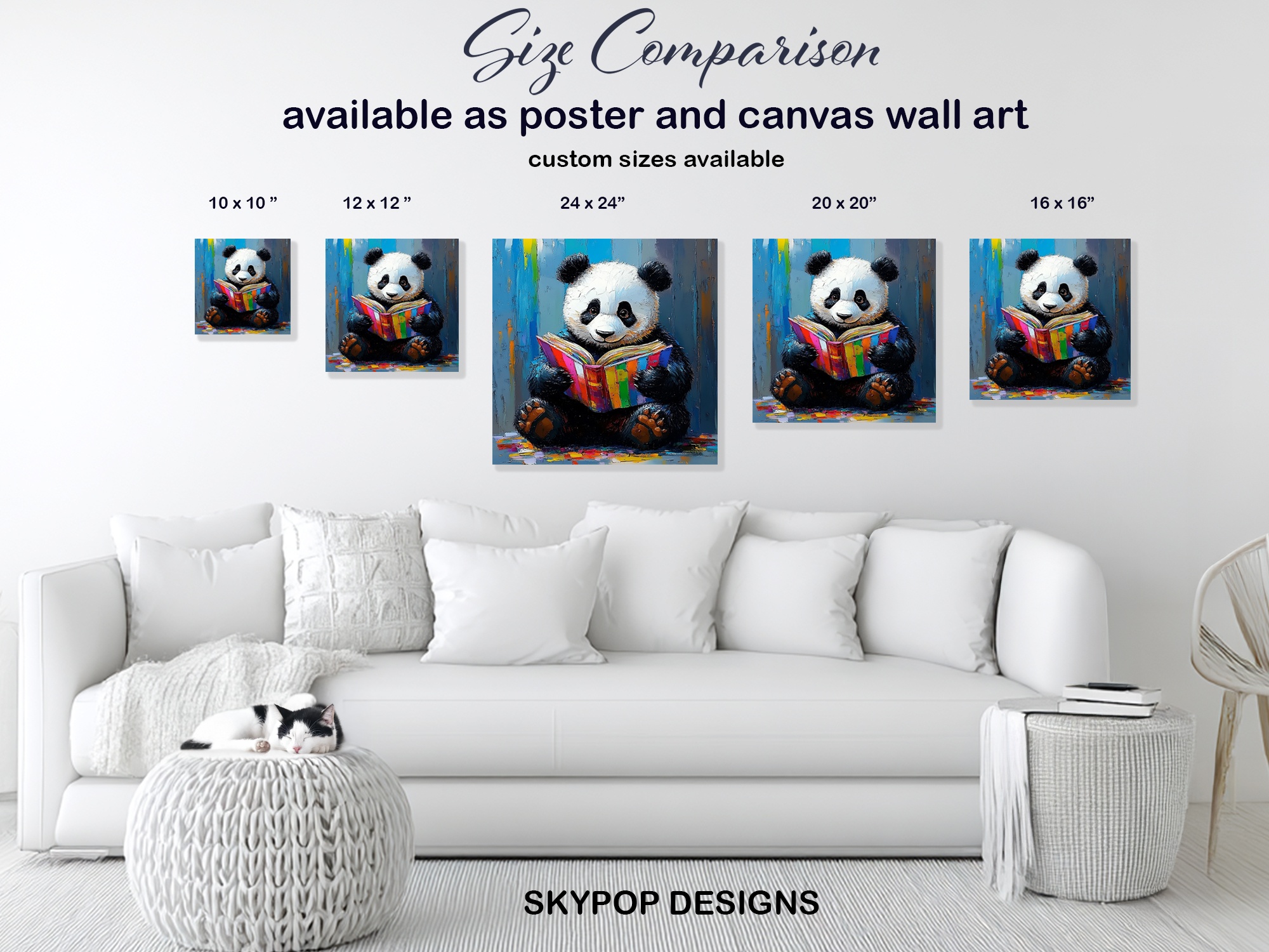 7.jpg Panda Reading Book Art