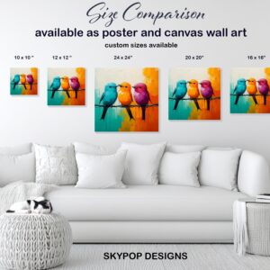 Colorful Birds Art
