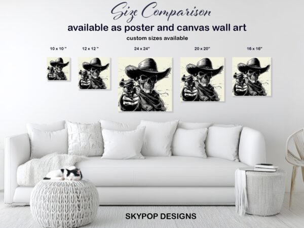 Cowboy Skull Art