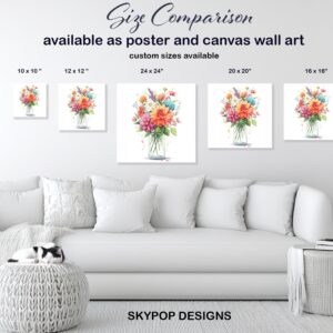 Vibrant Flower Bouquet Art