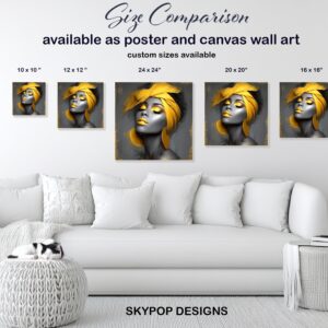 Golden Glow Portrait Art
