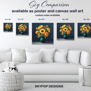 Sunflower Bouquet Art