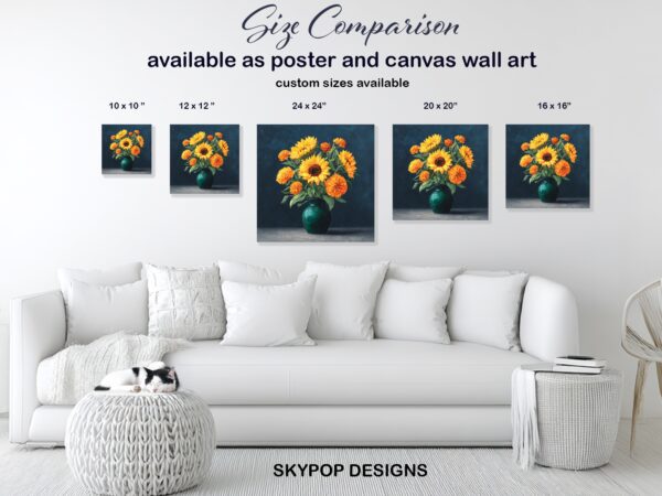 Sunflower Bouquet Art