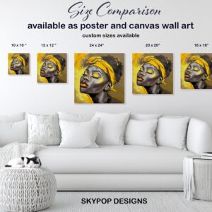 Golden Glow Portrait Art