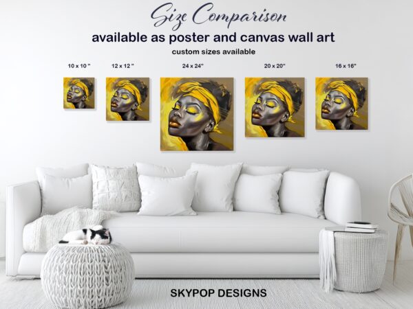 Golden Glow Portrait Art