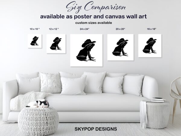 Cowboy Frog Art