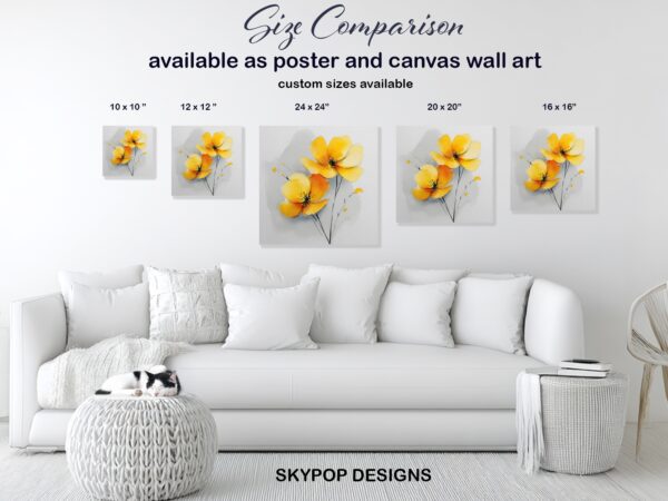 Yellow Poppy Art