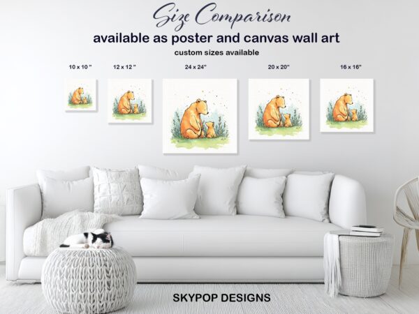 Bear and Cub Art
