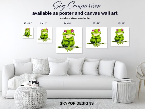 Grumpy Frog Art