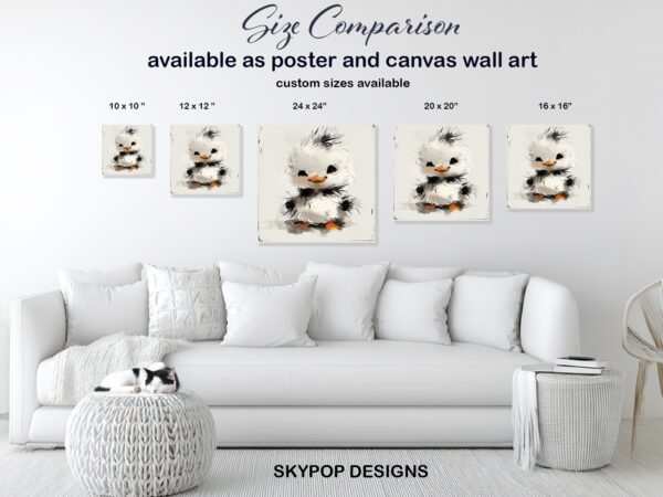 Fluffy Duckling Art