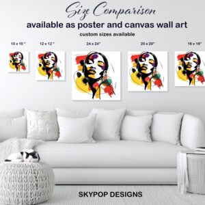 Vibrant Face Abstract Art