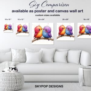 Colorful Birds Art