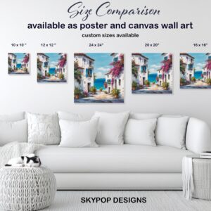 Mediterranean Seaside Village Art